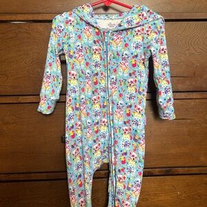 Posh Peanut x Lisa Frank hooded romper
